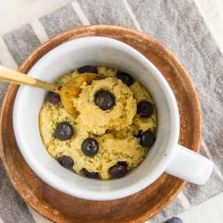 Keto Blueberry Muffin in a Mug