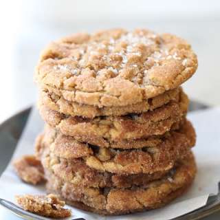 Cinnamon Sugar Flourless Peanut Butter Cookies