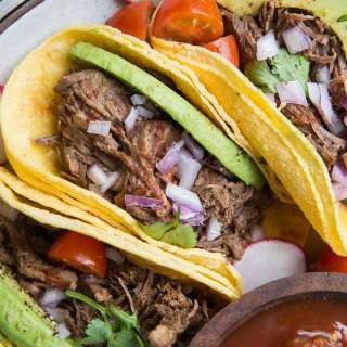 Instant Pot Shredded Beef Tacos