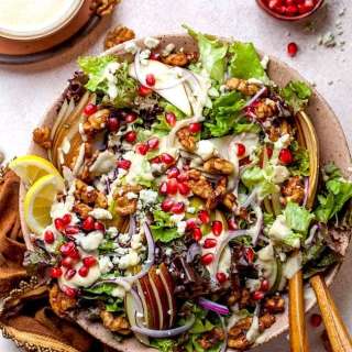 Pear Salad with Roasted Pear Vinaigrette