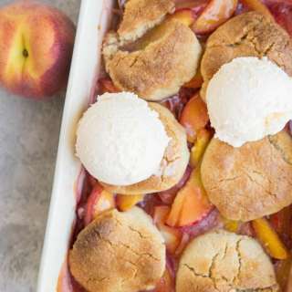Vegan Paleo Peach Cobbler