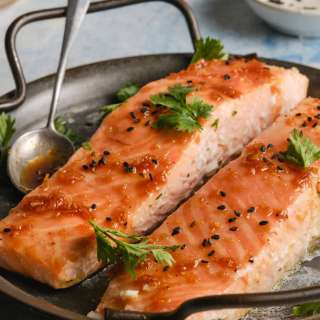 Asian Salmon (With Soy And Ginger)