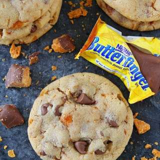 Peanut Butter Butterfinger Cookies