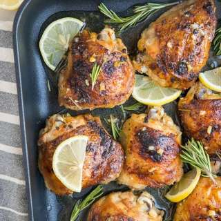 Baked Garlic Lemon Rosemary Chicken