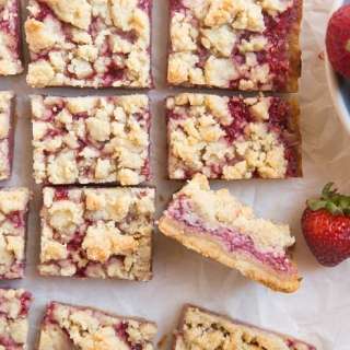 Keto Strawberry Crumb Bars