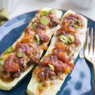 Taco Stuffed Zucchini Boats (Keto)