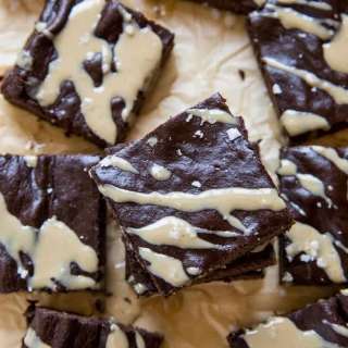 Flourless Tahini Banana Brownies