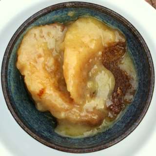 Malva pudding with orange
