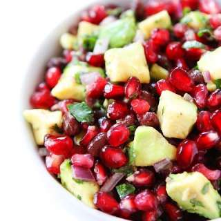 Black Bean, Pomegranate and Avocado Salsa