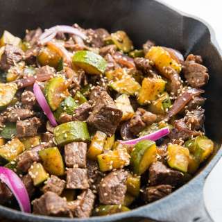 30-Minute Teriyaki Beef and Zucchini