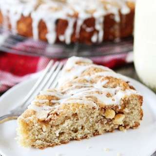 Eggnog White Chocolate Streusel Cake