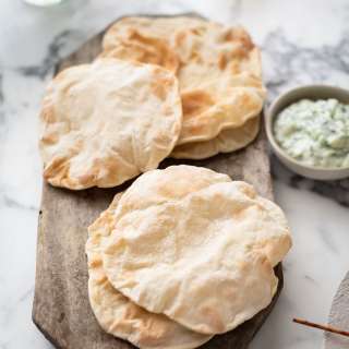 Easy no yeast Air Fryer flatbread pitas