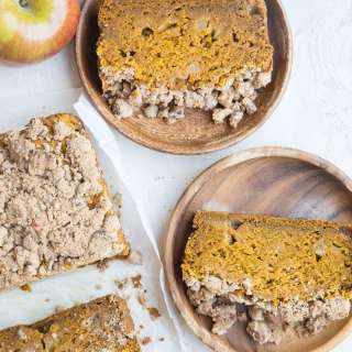 Spiced Apple Pumpkin Bread with Streusel Topping