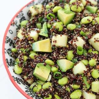 Quinoa Salad with Edamame, Cucumber and Avocado