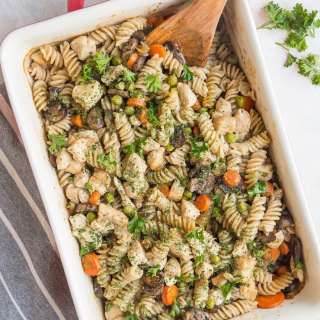 Creamy Chicken Noodle Casserole (Gluten-Free, Dairy-Free)
