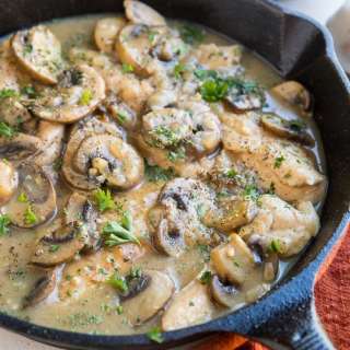 30-Minute Creamy Mushroom Chicken (Paleo, Keto)