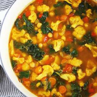 Turmeric Chickpea Vegetable Soup