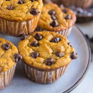 Flourless Chickpea Pumpkin Muffins