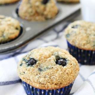 Vegan Banana Blueberry Muffins