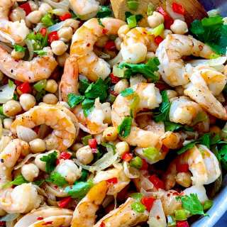 Spanish Shrimp with Chickpeas