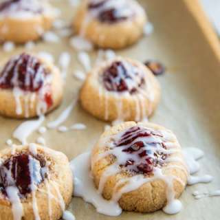 Keto Raspberry Thumbprint Cookies