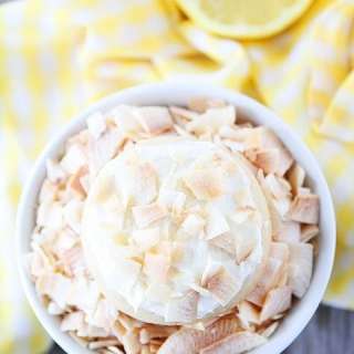 Lemon Cookies with Toasted Coconut Frosting