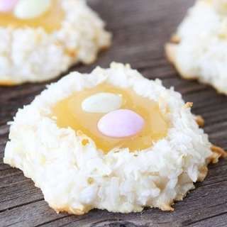 Coconut Lemon Macaroon Nests