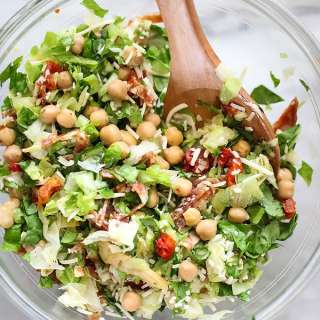 La Scala Chopped Salad with Marinated Chickpeas