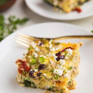 Greek Sausage Breakfast Casserole