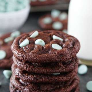 Chocolate Mint Chip Cookies