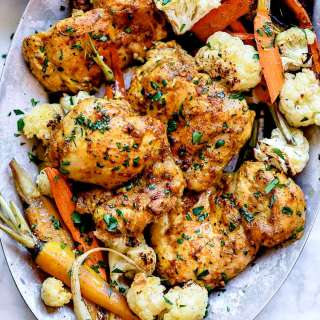 Easy Tandoori Chicken and Vegetables