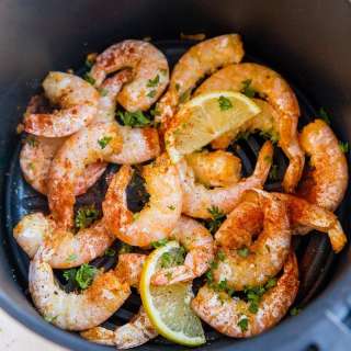 Air Fryer Lemon Garlic Shrimp