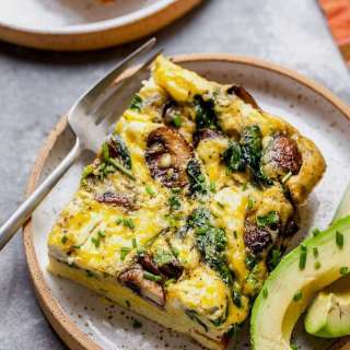 Spinach Mushroom Breakfast Casserole