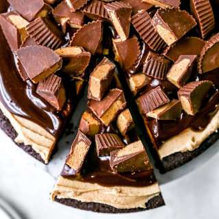 Peanut Butter Flourless Chocolate Cake