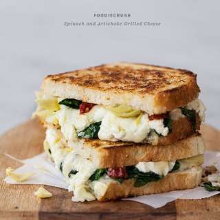 Spinach and Artichoke Grilled Cheese Sandwich