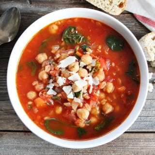 Chickpea Farro Soup