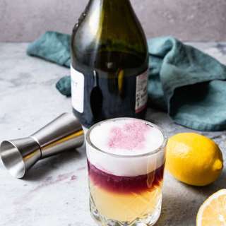 Classic New York Sour Cocktail