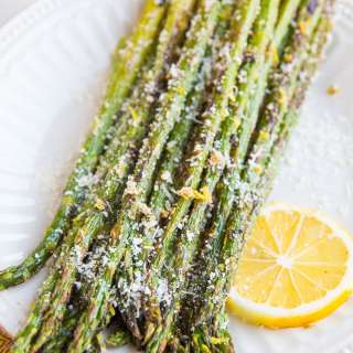 Roasted Asparagus with Parmesan and Lemon