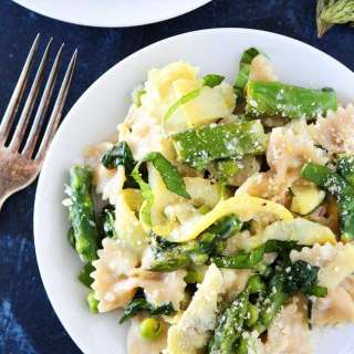 Creamy Lemon Spring Vegetable Pasta