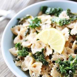 Goat Cheese Lemon Pasta with Kale