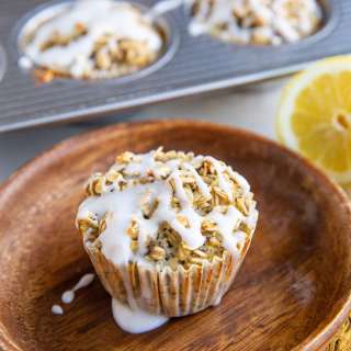 Lemon Poppy Seed Oatmeal Muffins