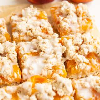 Vegan Peach Pie Bars