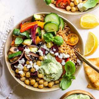 Greek Grilled Vegetable Bowls
