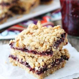 Jam Almond Crumb Bars
