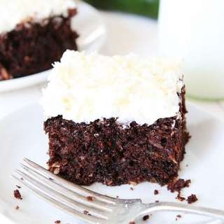 Chocolate Zucchini Coconut Cake
