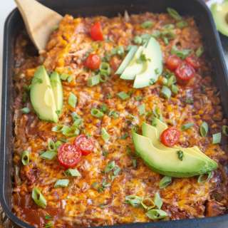 Chicken and Rice Enchilada Casserole