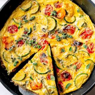 Roasted Tomato and Zucchini Frittata Recipe
