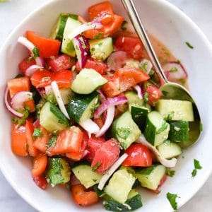Crunchy Asian Cucumber Watermelon Salad