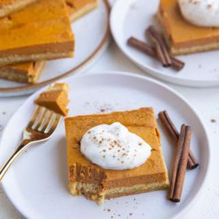 Keto Pumpkin Pie Bars
