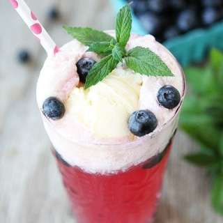 Pomegranate Blueberry Floats